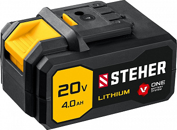Аккумуляторная батарея STEHER V1-20-4 20В, Li-Ion, 4 Ач, тип V1