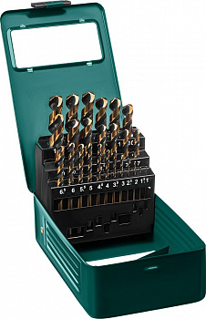 Набор сверл по металлу KRAFTOOL COBALT, HSS-Co(8%), сталь М42(S2-10-1-8), 25шт(1-13мм)