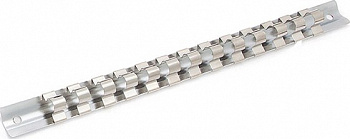 Планка для головок металлическая 1/4", 13 посадочных мест