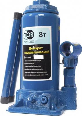 Домкрат гидравлический TOR ДГ-8 г/п 8,0 т (в пластиковом кейсе)TOR