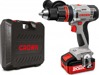 Аккумуляторный шуруповерт CROWN CT21076HMX-4 BMC