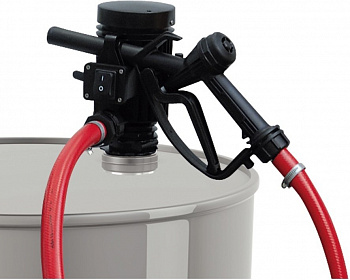 Бочковой комплект для ДТ, антифриза, воды PIUSI Pico 24V M (мех. пистолет), 30 л/мин