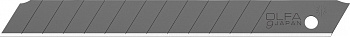 Лезвие OLFA сегментированные EXCEL BLACK, 9 мм, 13 сегментов, 10шт, в боксе