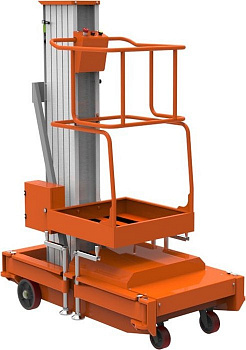 Подъемник мачтовый телескопический TOR GTWY6-100 DC (автономный) (N), 150 кг, 6 м