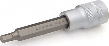 Головка со вставкой 1/2" шестигранной 7 мм, длина 100мм