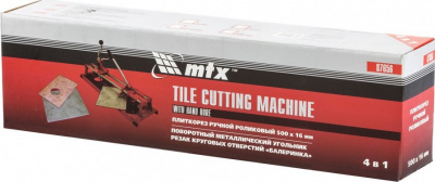 Плиткорез 500 х 16 мм, "Балеринка", поворотный металлический угольник MTXMTX