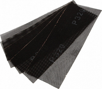 Сетка абразивная, P 320, 115 х 280 мм, 5 шт Denzel