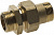 Соединитель GENERAL FITTINGS прямой с накидной гайкой, латунь, ш/ш, 3/4"