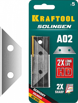 Лезвия трапециевидные KRAFTOOL SOLINGEN А02, 5 шт