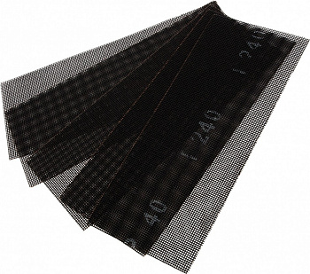 Сетка абразивная, P 240, 115 х 280 мм, 5 шт Denzel