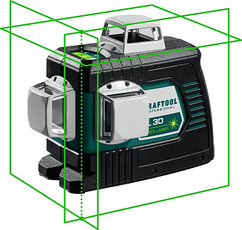 Нивелир лазерный KRAFTOOL LL 3D зеленый