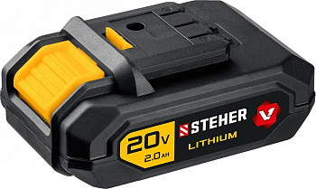Аккумуляторная батарея STEHER V1-20-2 20В, Li-Ion, 2 Ач, тип V1